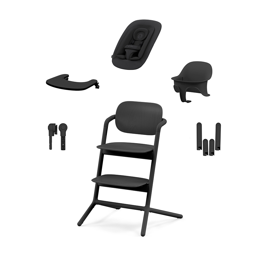 babymarkt Hochstuhl Lemo 4 in 1 Set Stunning Black