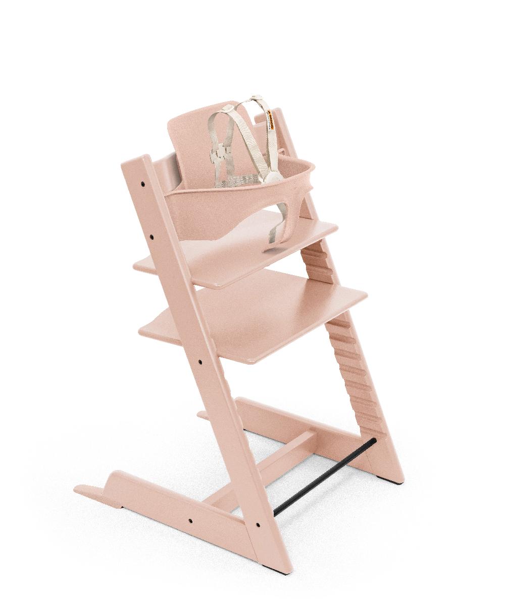 babymarkt Tripp Trapp Hochstuhl Buche Serene Pink + Gratis Baby Set V2 Serene Pink Im Verkauf