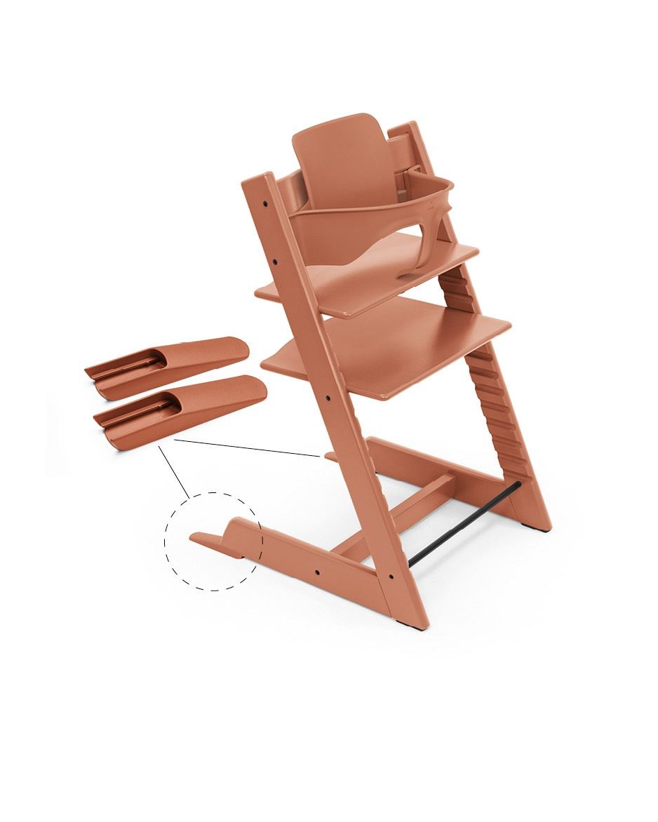 babymarkt Tripp Trapp Hochstuhl Buche Terracotta + gratis Baby Set V2 Terracotta 2025
