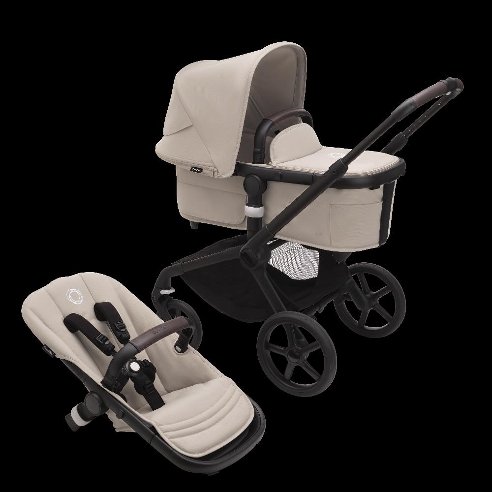 babymarkt Kinderwagen Fox 5 mit Liegewanne und Sitz Black/Desert Taupe