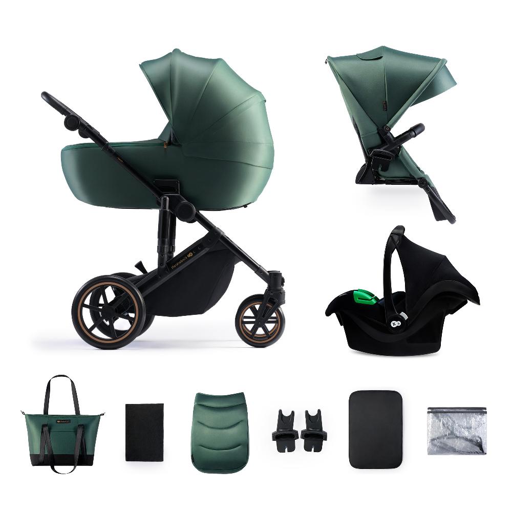 babymarkt Kinderwagen Prime2 3in1 Mink Pro Dark Green