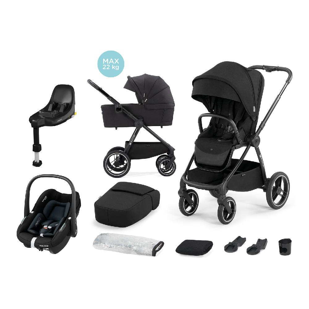 babymarkt Kombikinderwagen NEA 2 in 1 midnight inkl. MAXI COSI Babyschale Pebble S Tonal und Basisstation FamilyFix S