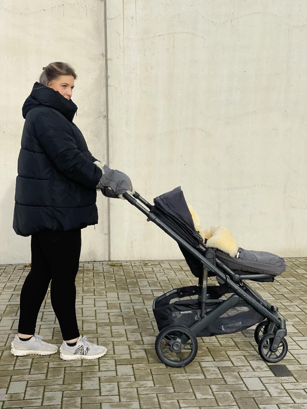 babymarkt Winterfußsack vartasly Lammfell grau Riesige Ersparnisse