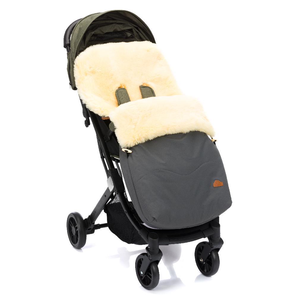 babymarkt Winterfußsack vartasly Lammfell grau Riesige Ersparnisse