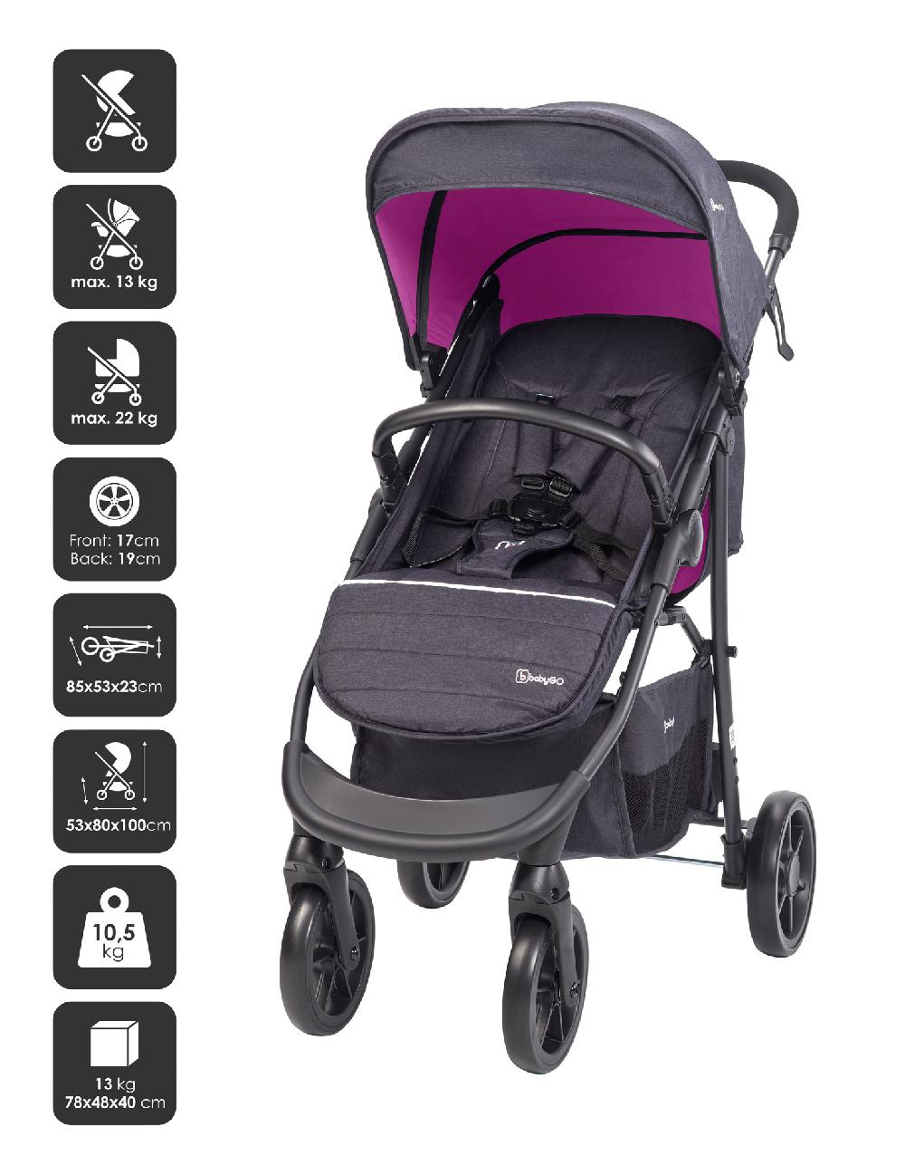 babymarkt Kombikinderwagen Style 3 in 1 Rose Bis zu 65% Rabatt