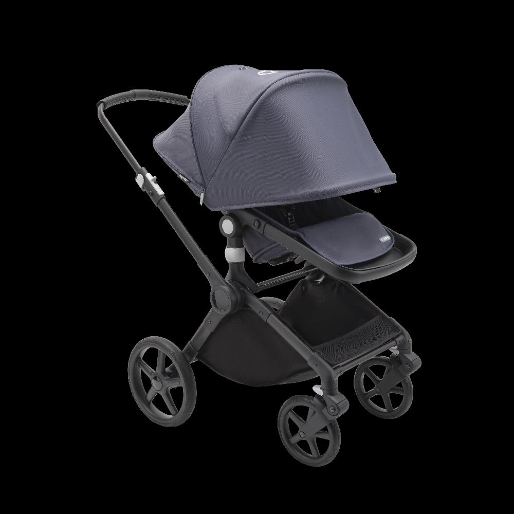 babymarkt Kinderwagen Fox Cub mit Liegeaufsatz und Sitz Black/Stormy Blue Sonderangebot der Fabrik