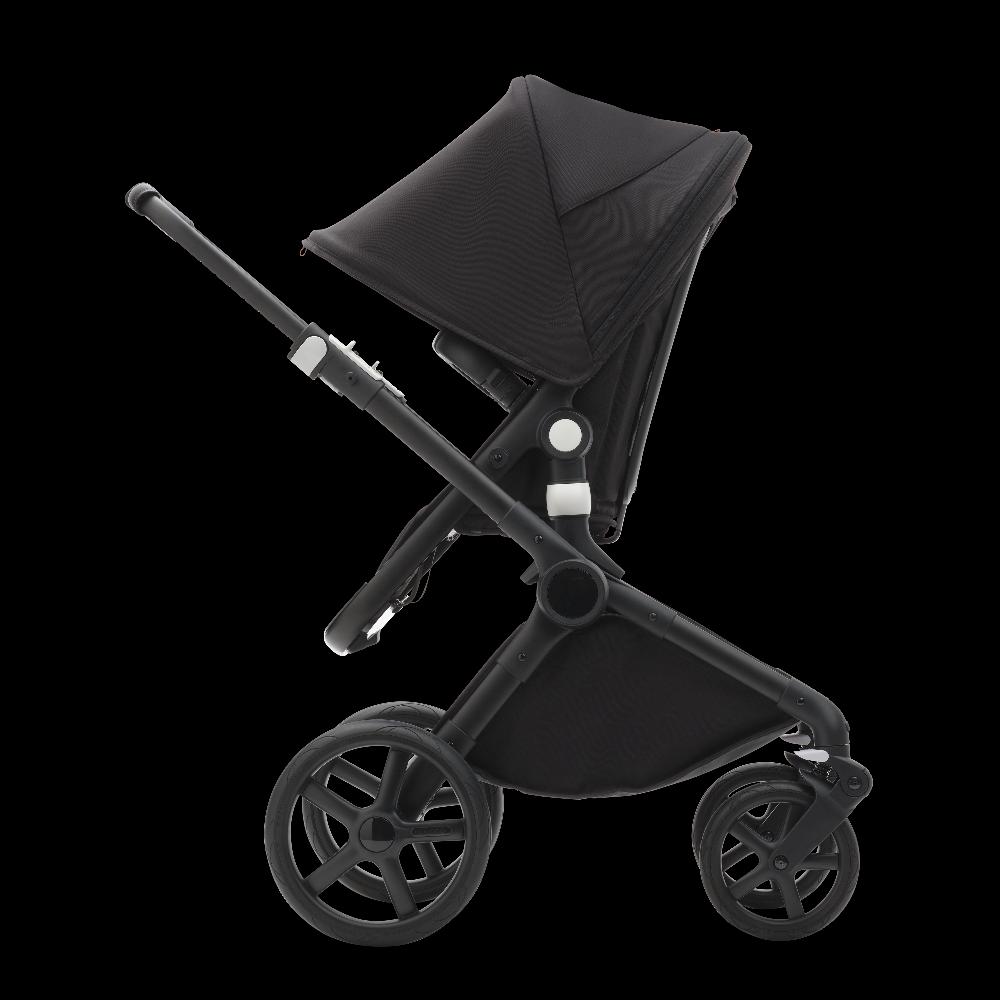 babymarkt Kinderwagen Fox Cub mit Liegeaufsatz und Sitz Black/Stormy Blue Sonderangebot der Fabrik