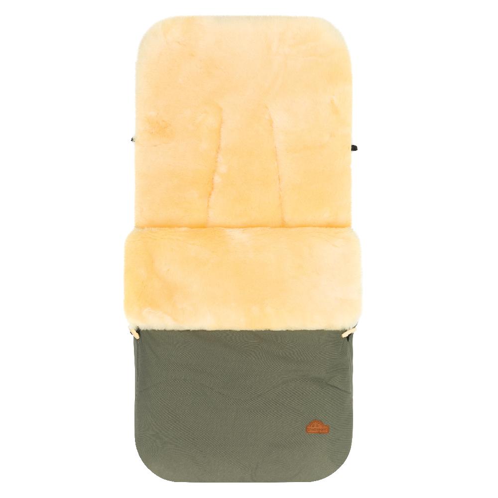 babymarkt Winterfußsack vartasly Lammfell oliv