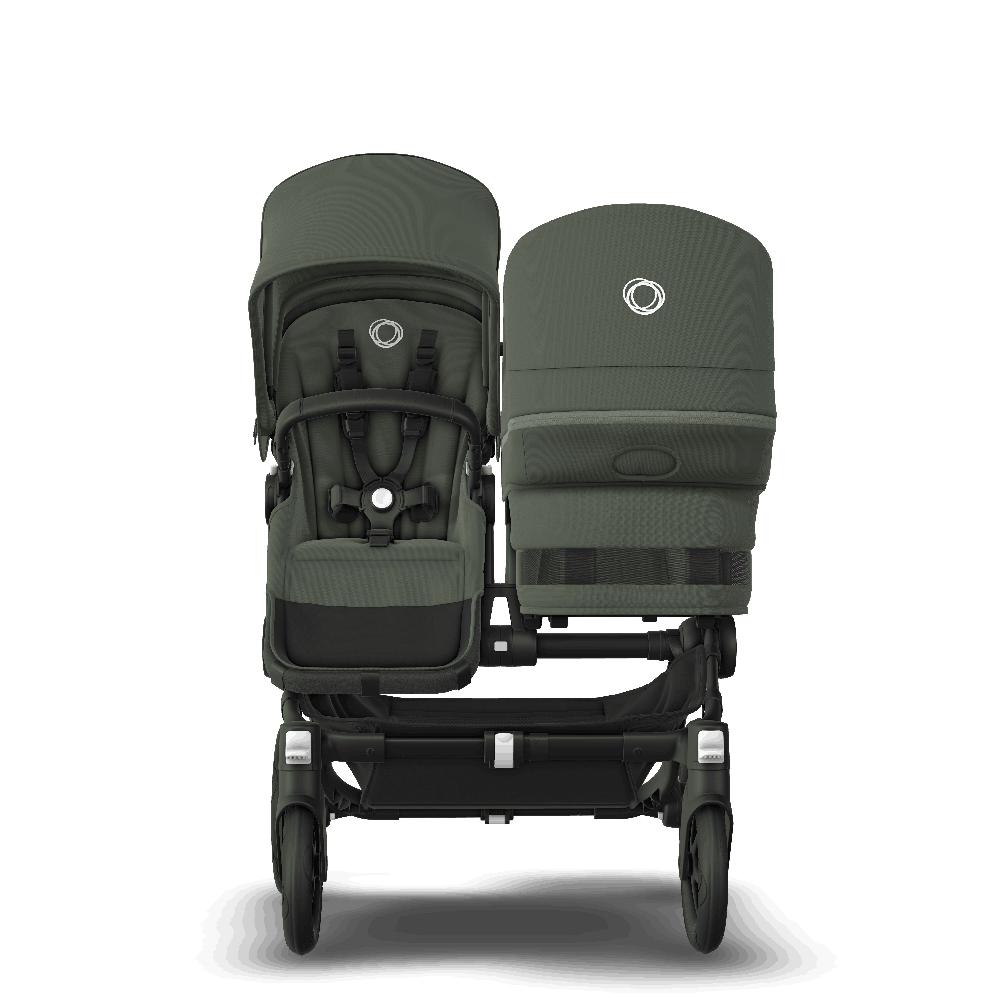 babymarkt Geschwisterwagen Donkey 5 Duo Complete Black/Forest Green Im Verkauf