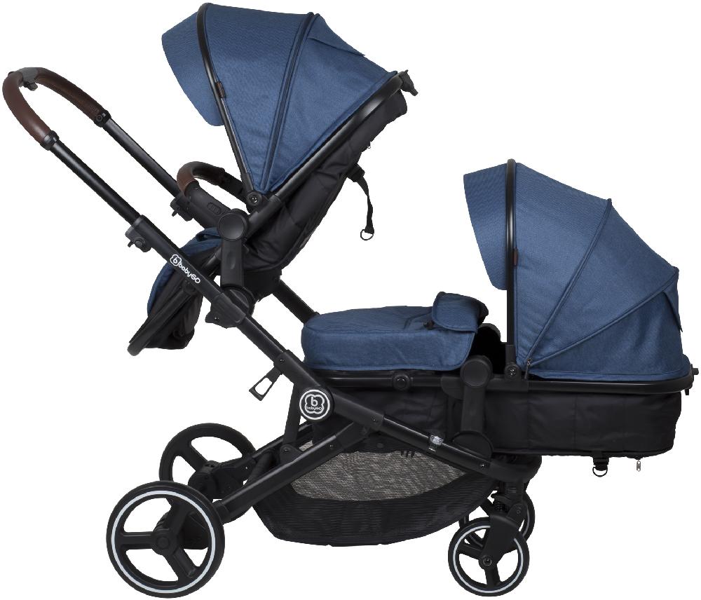 babymarkt Geschwisterwagen Twinner Blue 2025