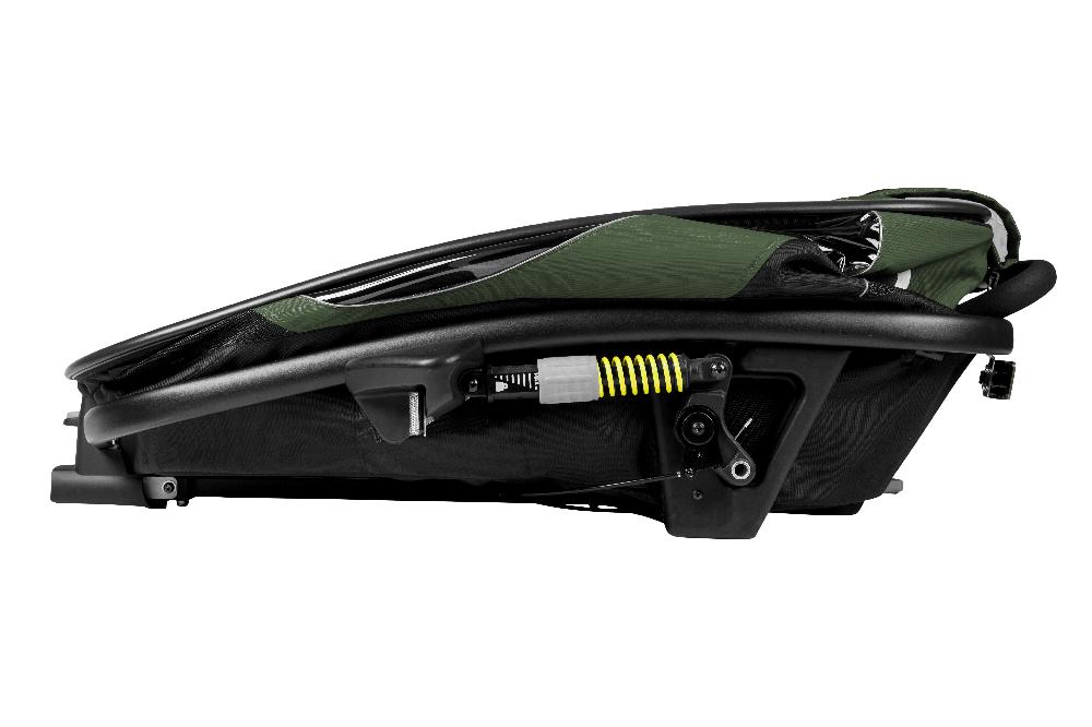babymarkt Kinderfahrradanhänger Outback mit Rückenlehnenverstellung Green Black Angebote
