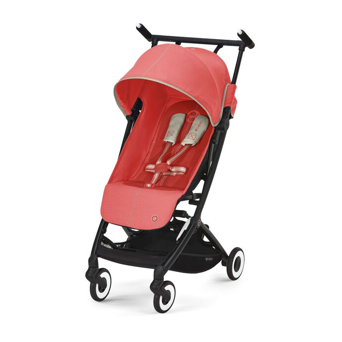 babymarkt Buggy Libelle Hibiscus Red inklusive Babyschale Cloud G i-Size Lava Grey und Adapter Sonderangebot