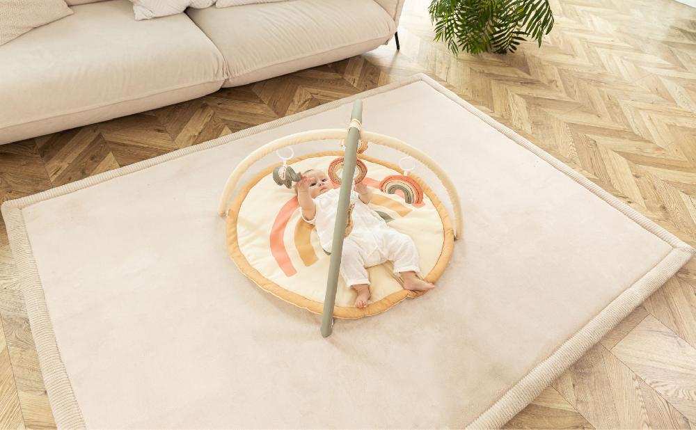 babymarkt Samtmatte-Spielmatte für Baby 200 x 150 cm Beige Muttertagsangebot
