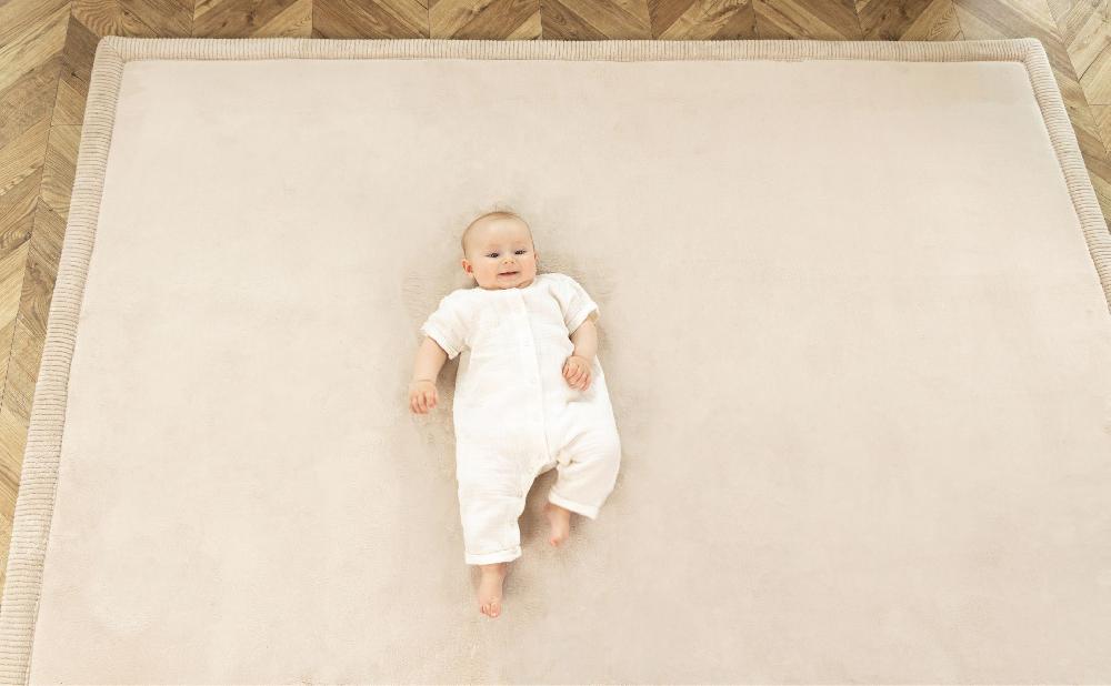 babymarkt Samtmatte-Spielmatte für Baby 200 x 150 cm Beige Muttertagsangebot