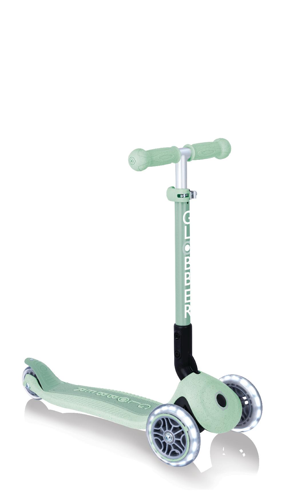 babymarkt Junior Faltbarer Scooter Lights Eco pistazie