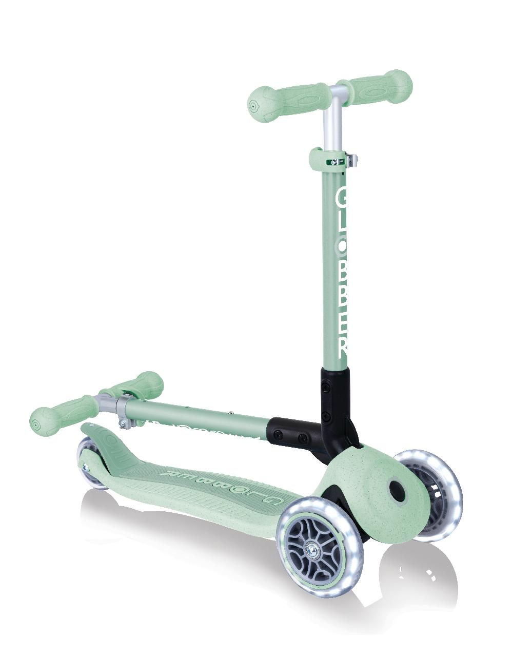 babymarkt Junior Faltbarer Scooter Lights Eco pistazie Vatertagsangebot