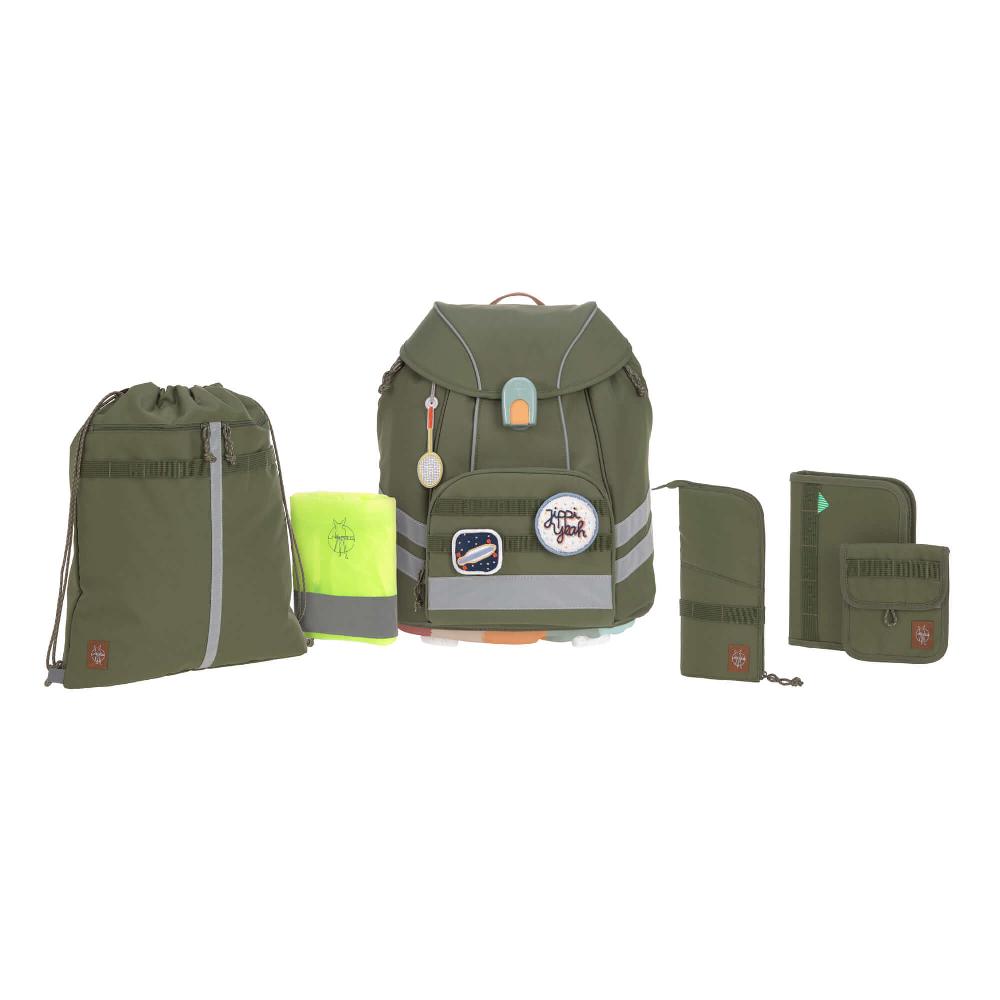 babymarkt Schulranzen-Set 7-tlg. Flexy Unique olive