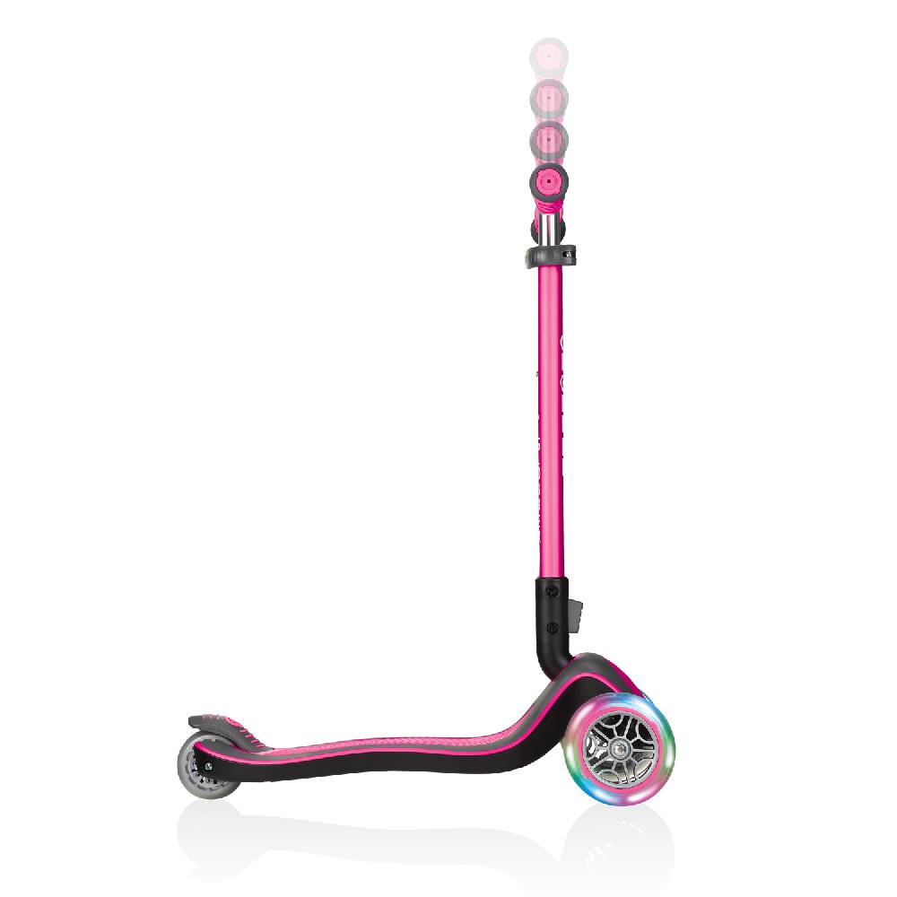 babymarkt Scooter ELITE DELUXE LIGHTS mit Leuchtrollen pink Exklusive Angebote