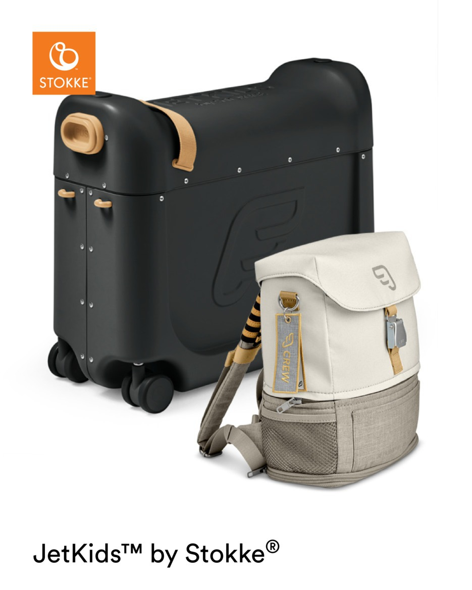 babymarkt JETKIDS BY Aufsitzkoffer BedBox mit Crew BackPack Black