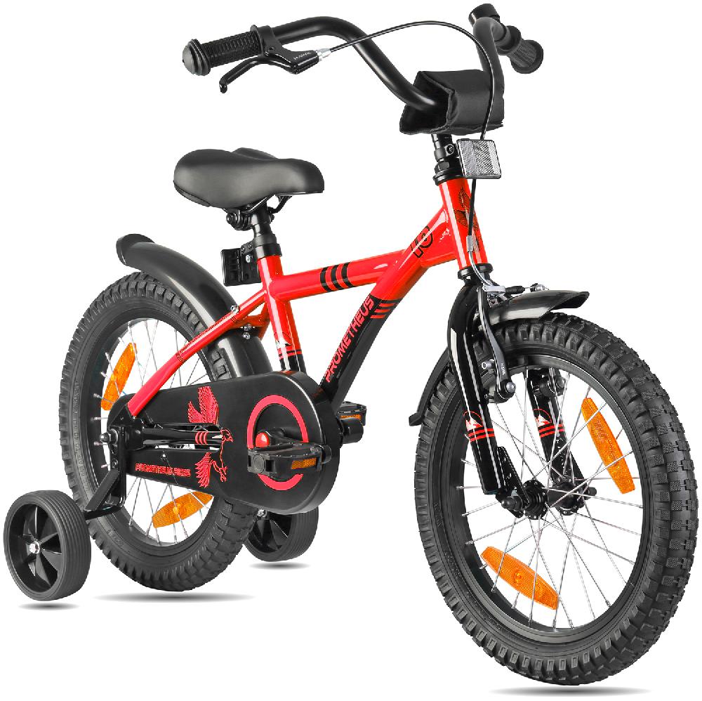 babymarkt Kinderfahrrad 16" mit Stützräder rot-schwarz