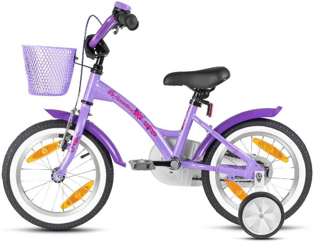 babymarkt Kinderfahrrad 14" mit Stützräder violett-weiß Wochenangebot