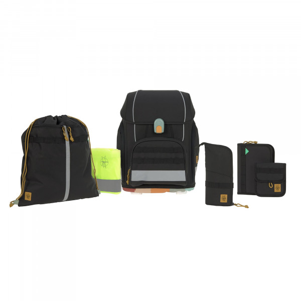 babymarkt Schulranzen-Set 7-tlg. Boxy Unique black