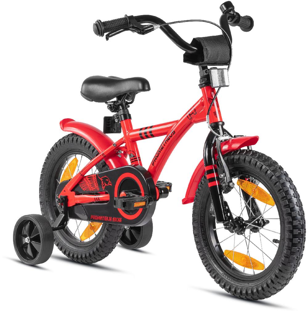 babymarkt Kinderfahrrad 14" mit Stützräder rot-schwarz