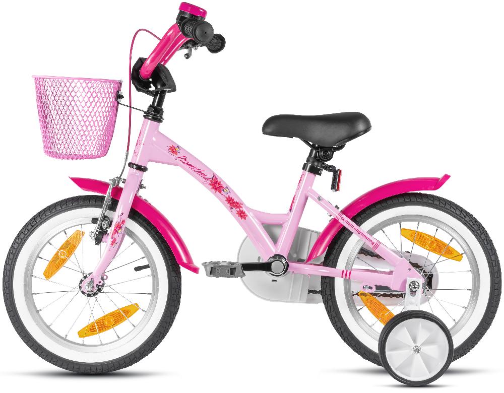 babymarkt Kinderfahrrad 14" mit Stützräder rosa-weiß Speichern exportieren