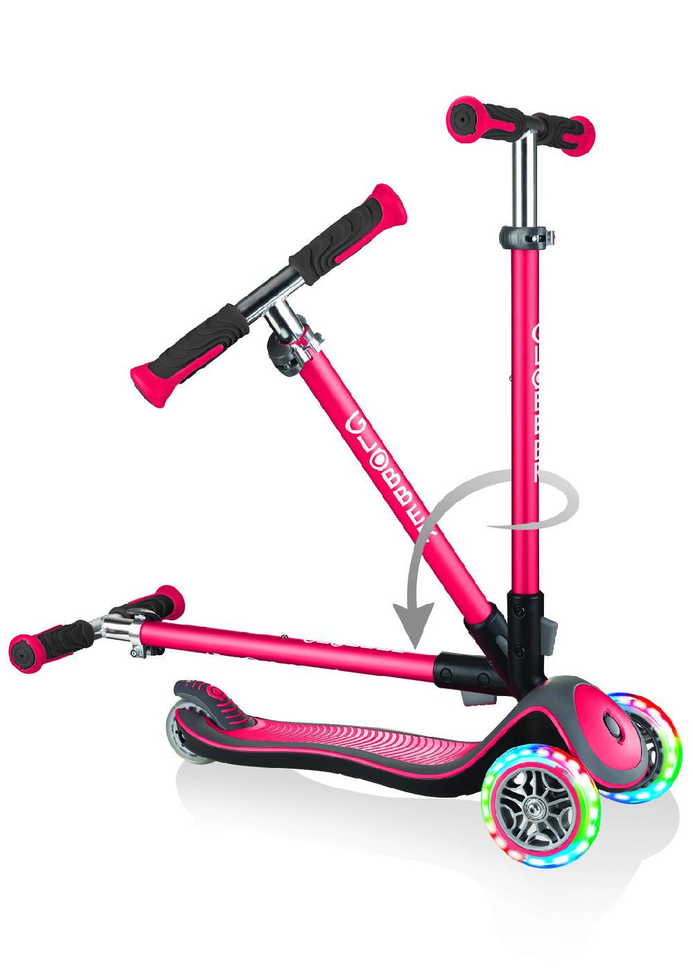 babymarkt Scooter ELITE DELUXE LIGHTS mit Leuchtrollen rot Black Friday Preise