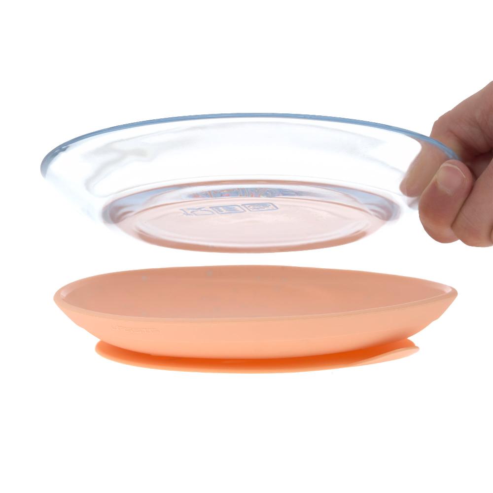 babymarkt Esslernset aus Glas und Silikon apricot Angebote
