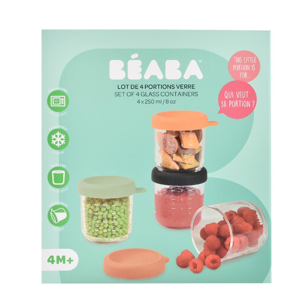 babymarkt Portionsbehälter 4er Set aus Glas sunrise Sonderangebot