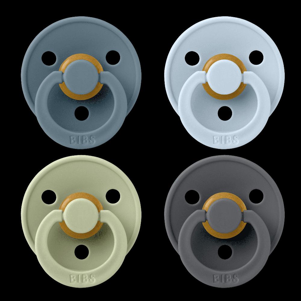 babymarkt Schnuller Colour 4 Stk. 0-6 Monate in Petrol Sage Baby Blue Iron