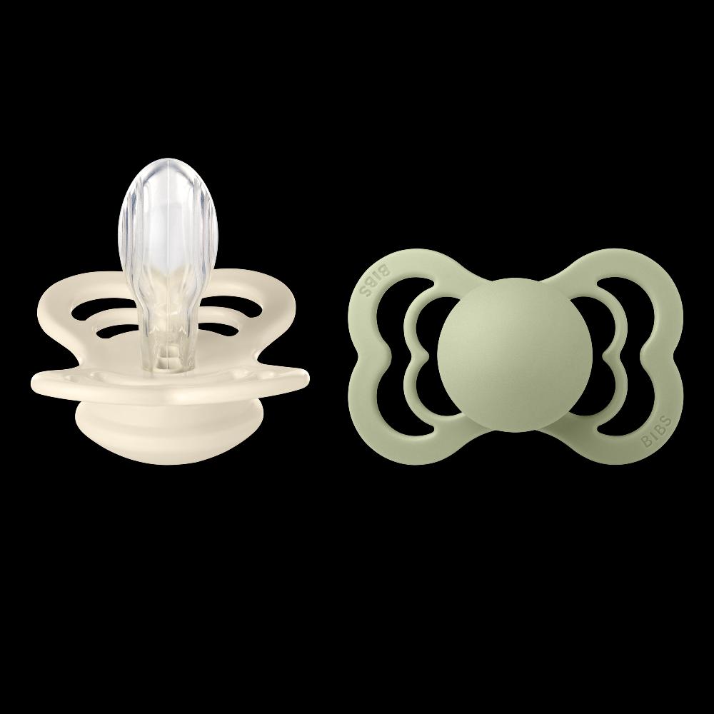 babymarkt Schnuller Supreme Ivory & Sage Silikon 6-36 Monate 2 Stk