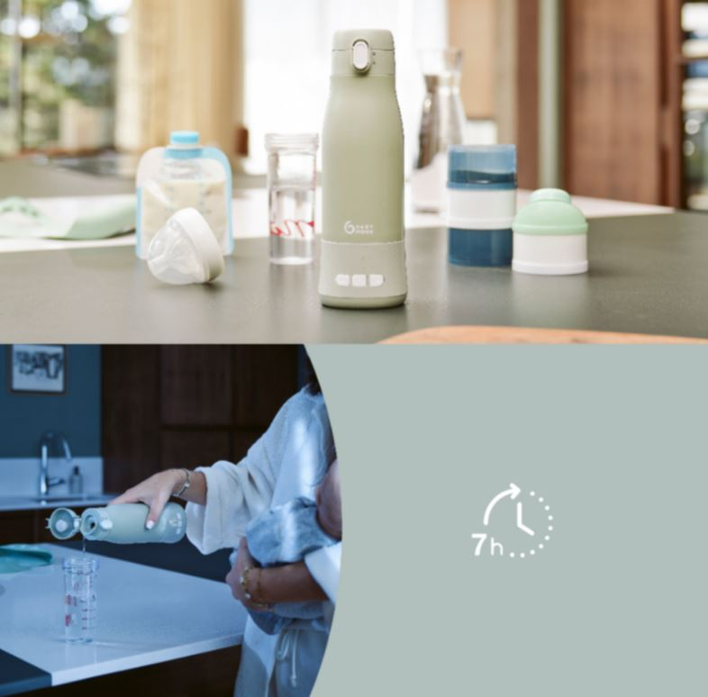 babymarkt Flaschenwärmer Moov & Feed für unterwegs sage green Neueste Stile