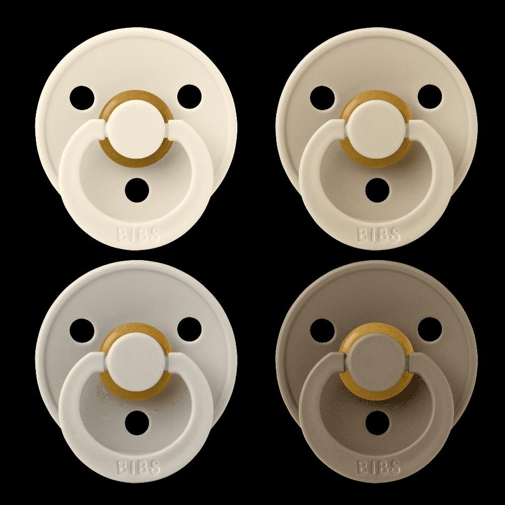 babymarkt Schnuller Colour 4 Stk. 0-6 Monate in Ivory Sand Vanilla Dark Oak