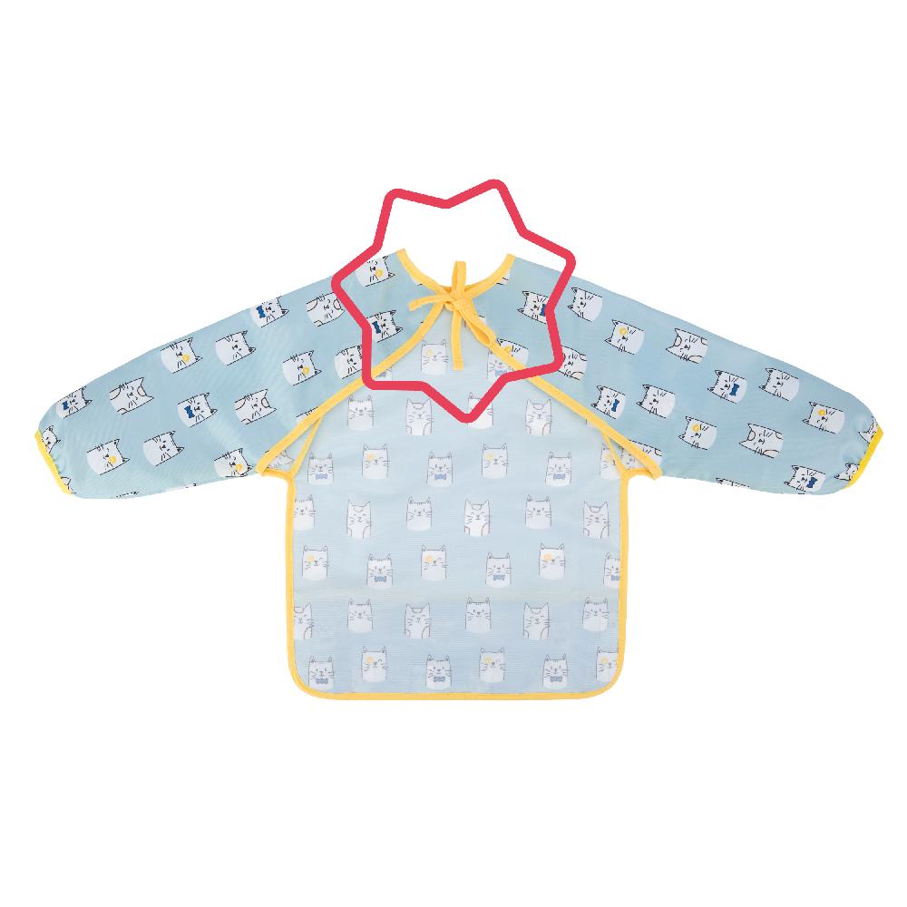 babymarkt Langarmlätzchen in blau Sonderangebot der Fabrik