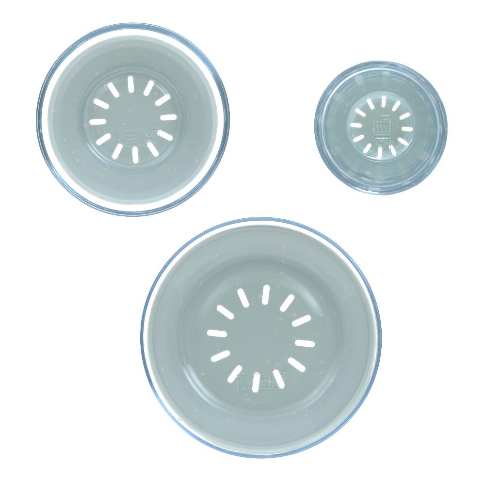 babymarkt Esslernset aus Glas und Silikon blue Fabrikverkauf