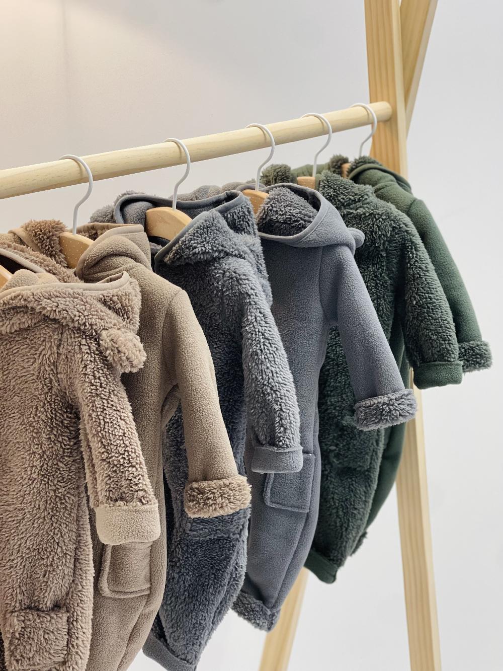 babymarkt Fleece Overall kuddel grau Preisnachlass