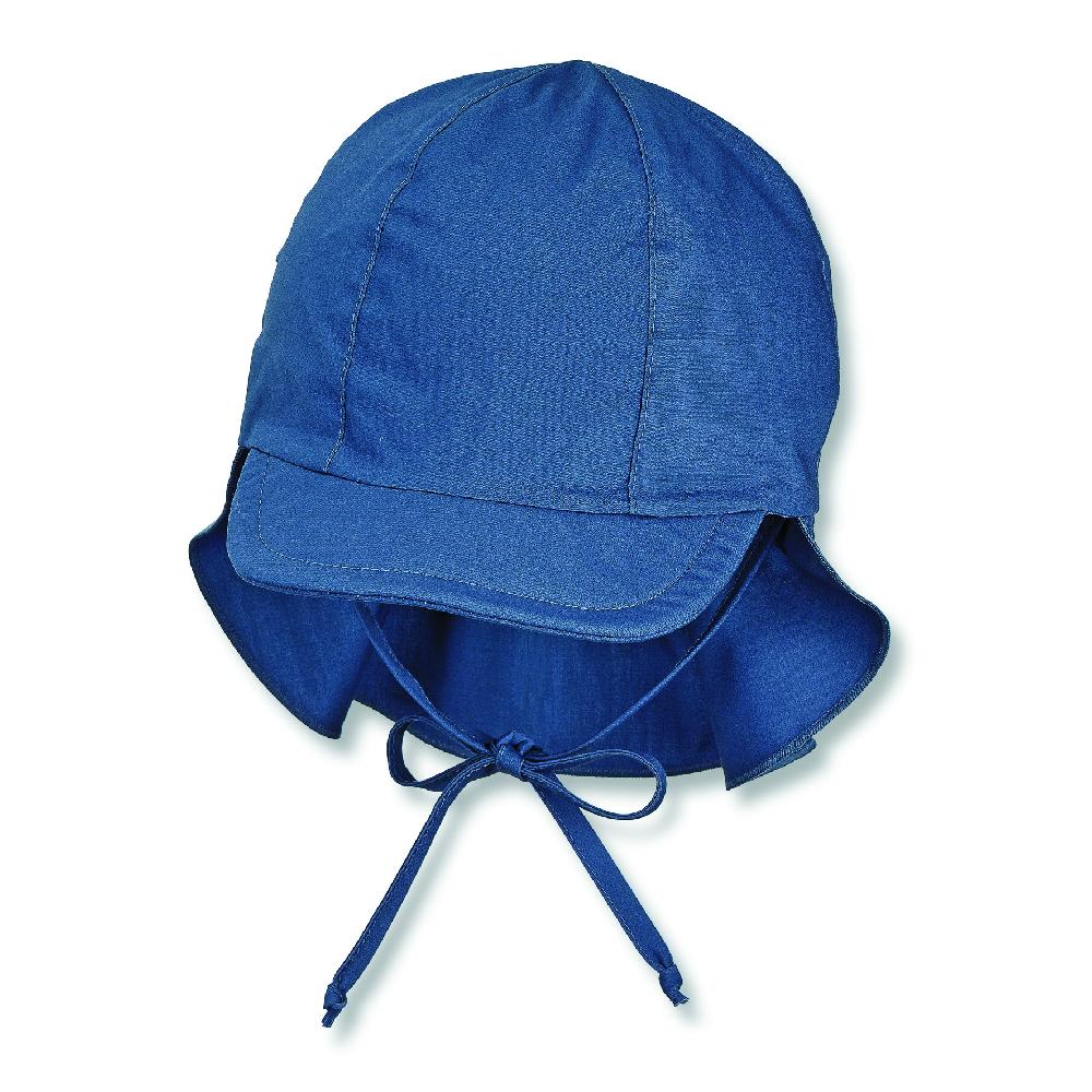babymarkt Schirmmütze mit Nackenschutz blau Räumungsverkauf