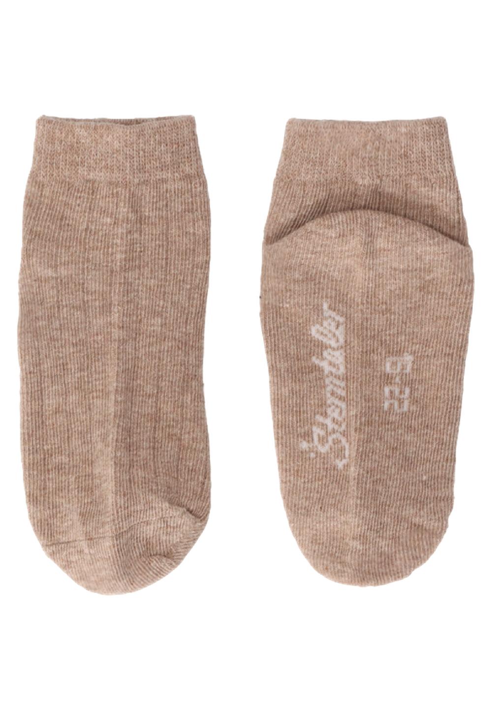 babymarkt Kurz-Socken 3er-Pack Rippe braun melange Clearance-Verkauf