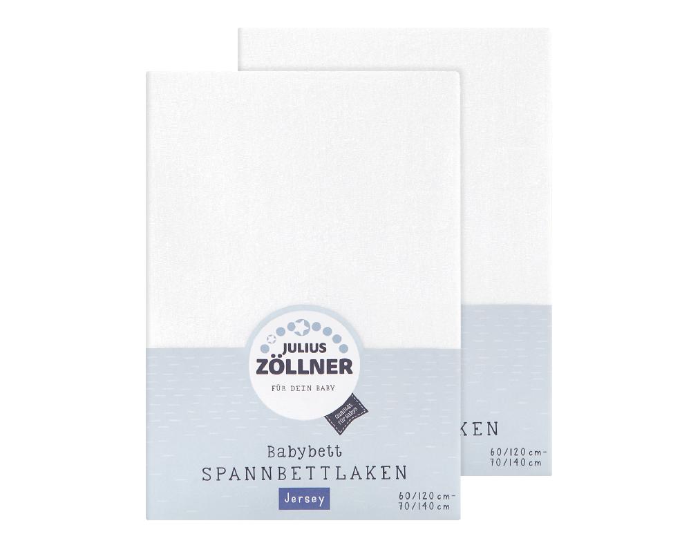 babymarkt Spannbetttuch Doppelpack Jersey weiß Sonderangebot der Fabrik