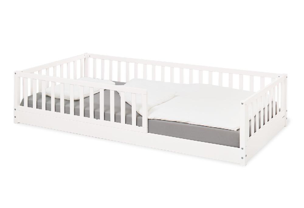 babymarkt Bodenbett Evi 90 x 200 cm weiß lackiert Kostenloser Versand