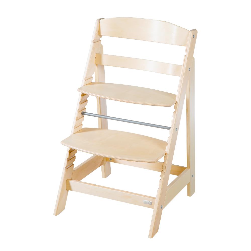 babymarkt Treppenhochstuhl Born Up natur Set 2 in 1 inkl. Aufsatz Greyish gesteppt Bestseller