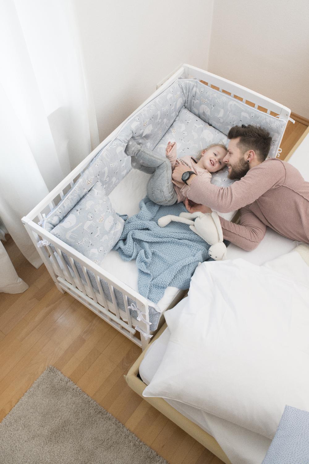 babymarkt Beistellbett Micky weiß Räumungsverkauf