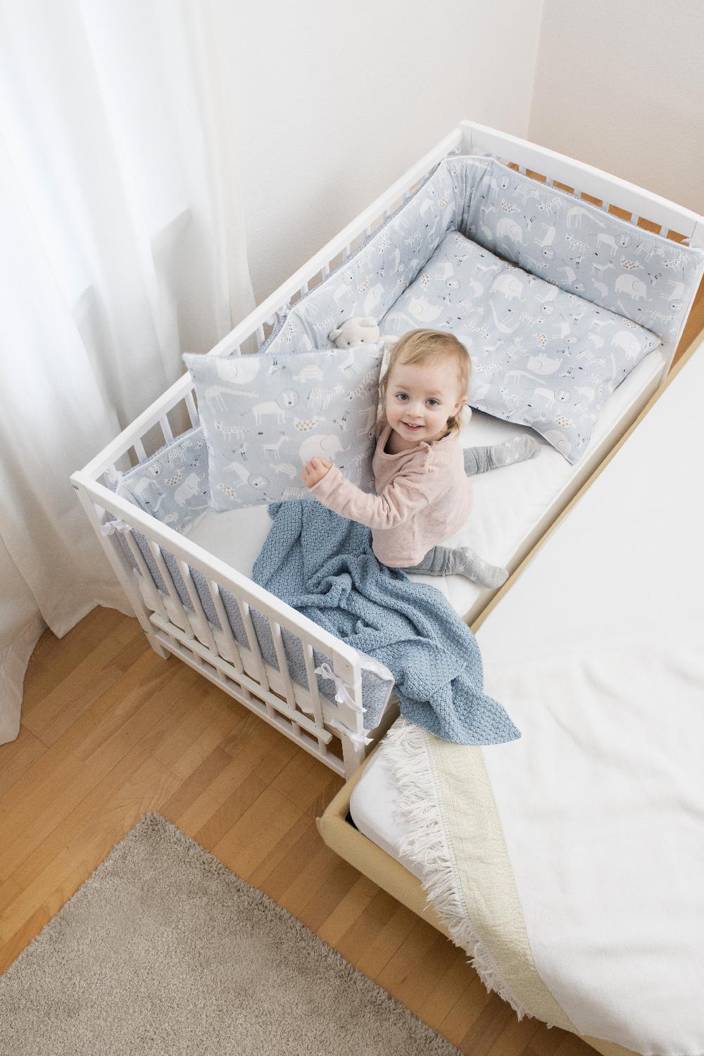 babymarkt Beistellbett Micky weiß Räumungsverkauf