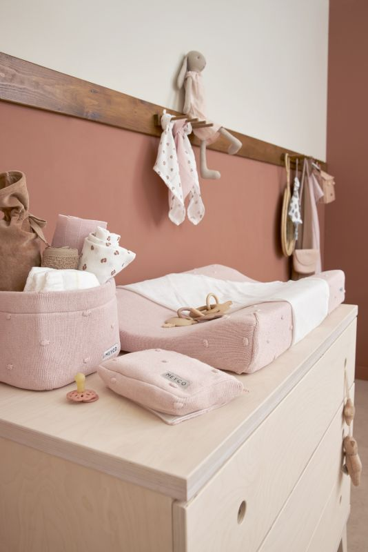 babymarkt Wickeltischkörbchen klein Knots Soft Pink Super Sparpreis