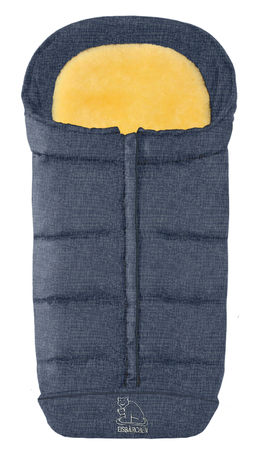 babymarkt Fußsack Komfort 2-in-1 blau-meliert 50% Rabatt mit kostenlosem Versand