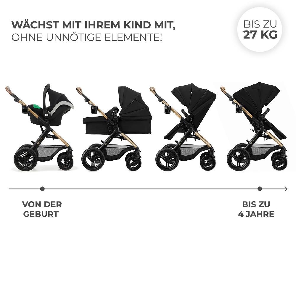 babymarkt Kombikinderwagen MOOV2 XL Pure Black Fabrikverkauf