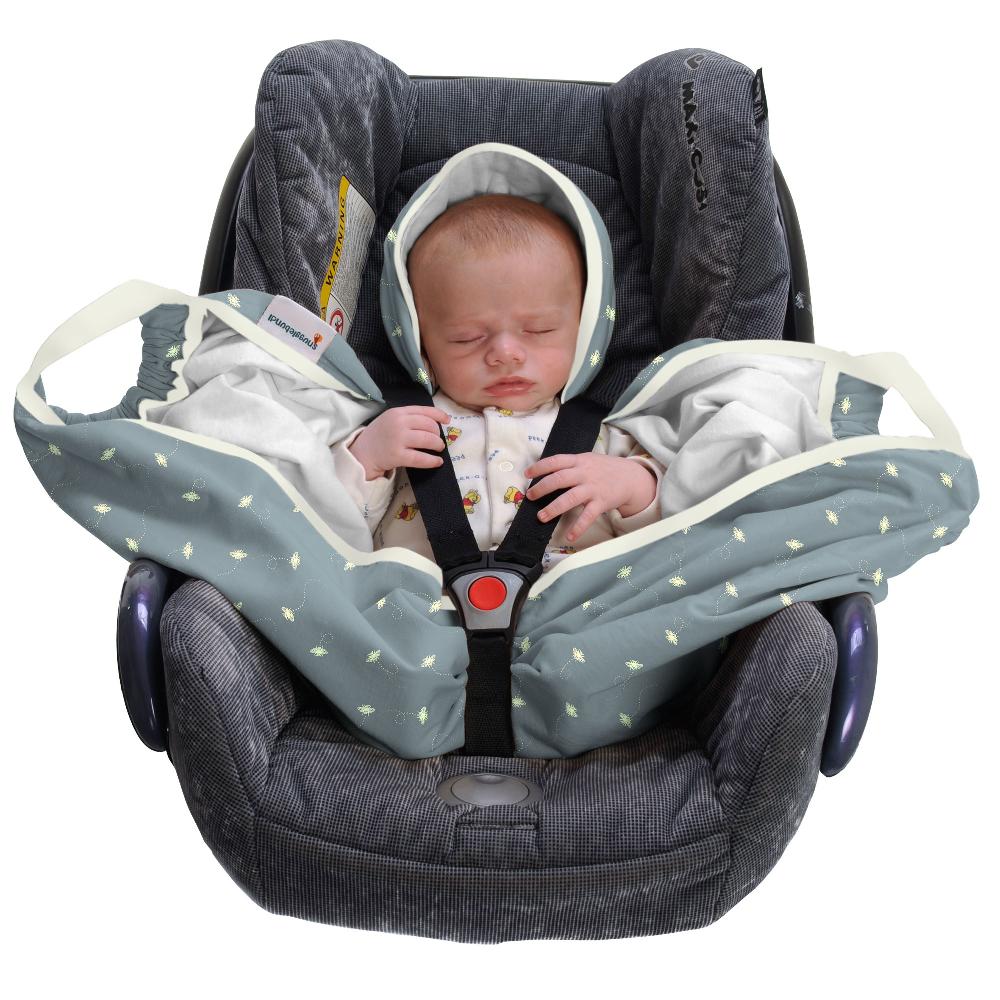 babymarkt Tragehilfe mint honey bee - Organic cotton Fabrikpreis