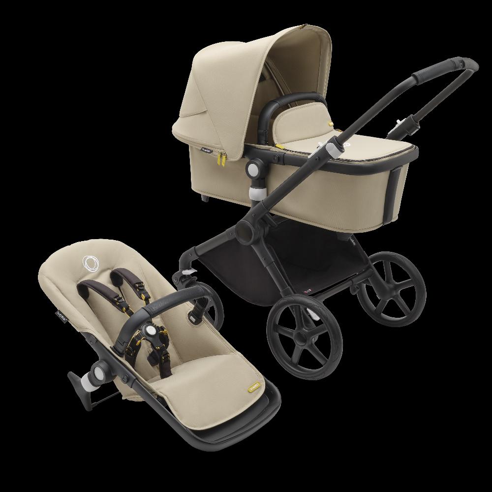 babymarkt 3in1 Kinderwagen Set Fox Cub Desert Beige inklusive MAXI COSI Babyschale Pebble 360 Essential Black Rabatt